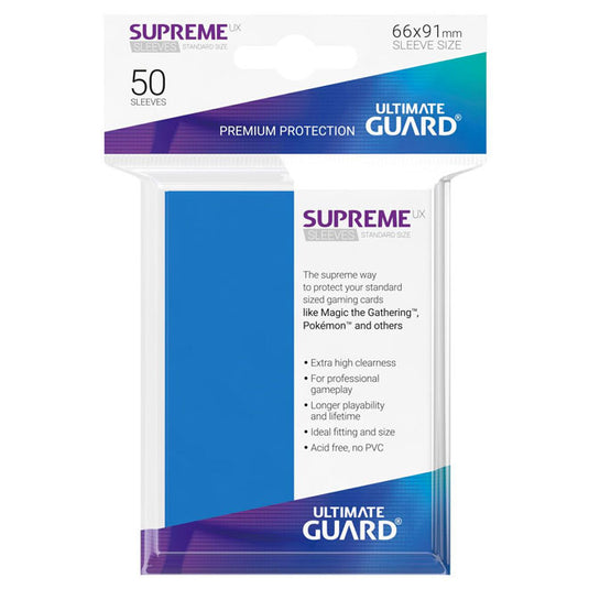 Ultimate Guard - Supreme UX Sleeves Standard Size - Royal Blue (50 Sleeves)