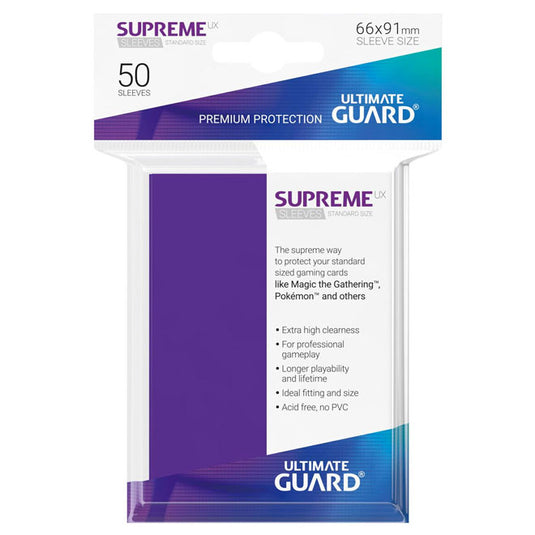 Ultimate Guard - Supreme UX Sleeves Standard Size - Purple (50 Sleeves)