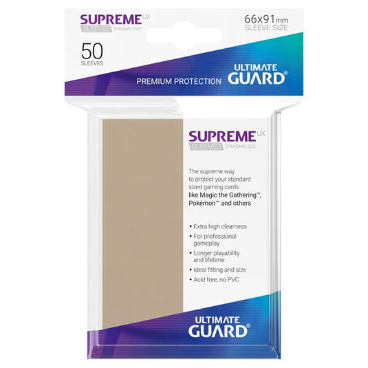 Ultimate Guard - Supreme UX Sleeves Standard Size - Sand (50 Sleeves)