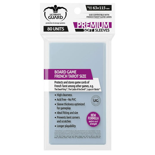 Ultimate Guard - Premium Soft Sleeves - for Cards French Tarot Cards (80)