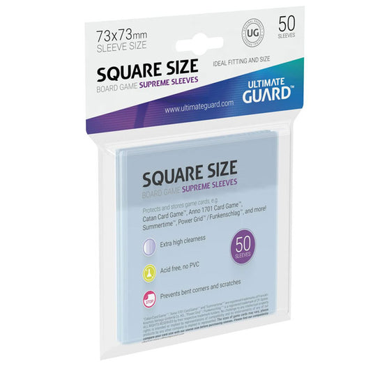 Ultimate Guard - Supreme Soft Sleeves for Board Game Cards - Square (50)