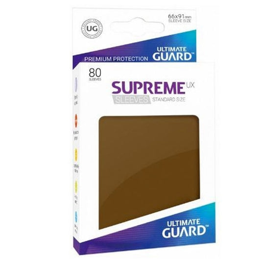 Ultimate Guard - Supreme UX Sleeves Standard Size - Brown (80 Sleeves)