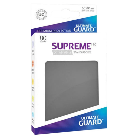 Ultimate Guard - Supreme UX Sleeves Standard Size - Dark Grey (80 Sleeves)
