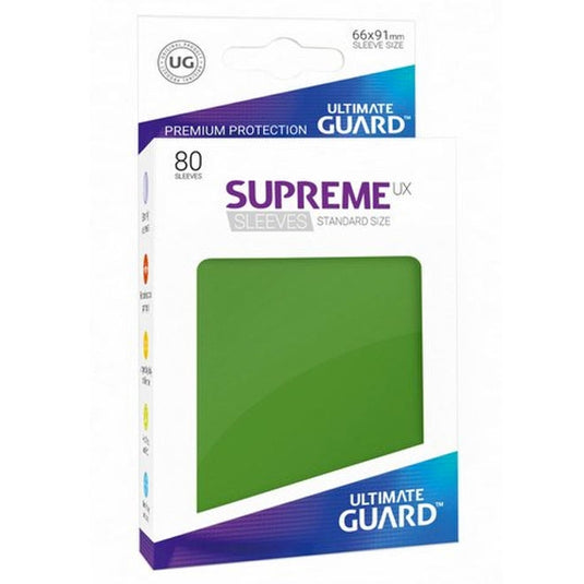 Ultimate Guard - Supreme UX Sleeves Standard Size - Green (80 Sleeves)