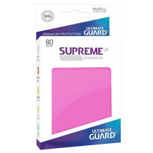 Ultimate Guard - Supreme UX Sleeves Standard Size - Pink (80 Sleeves)