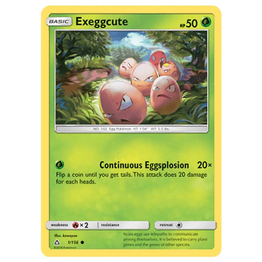 Pokemon - Sun & Moon - Ultra Prism - Exeggcute - 1/156