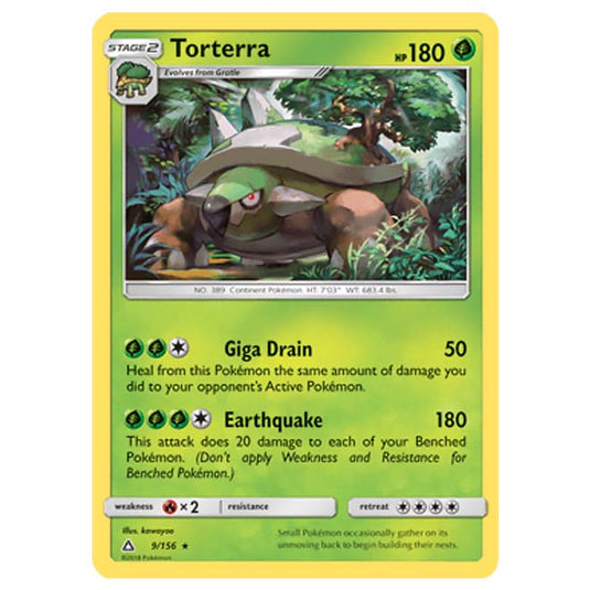 Pokemon - Sun & Moon - Ultra Prism - Torterra - 9/156