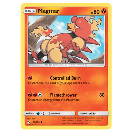 Pokemon - Sun & Moon - Ultra Prism - Magmar - 18/156