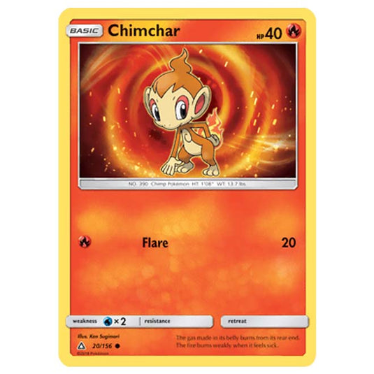 Pokemon - Sun & Moon - Ultra Prism - Chimchar - 20/156