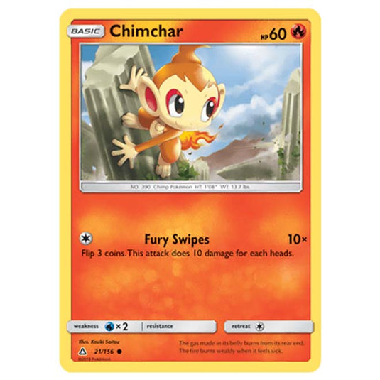 Pokemon - Sun & Moon - Ultra Prism - Chimchar - 21/156