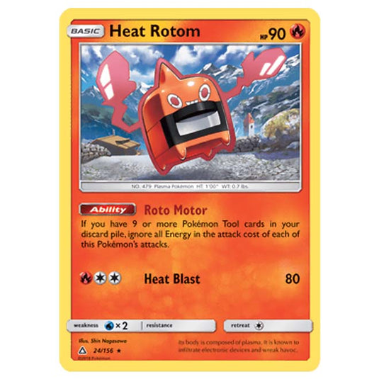 Pokemon - Sun & Moon - Ultra Prism - Heat Rotom - 24/156