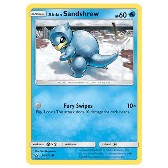 Pokemon - Sun & Moon - Ultra Prism - Alolan Sandshrew - 28/156