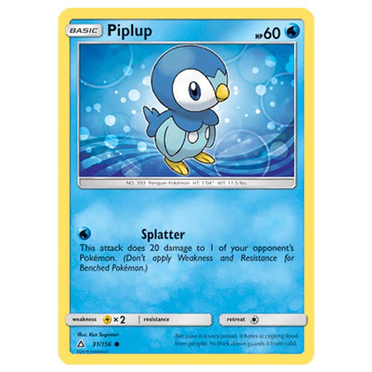 Pokemon - Sun & Moon - Ultra Prism - Piplup - 31/156