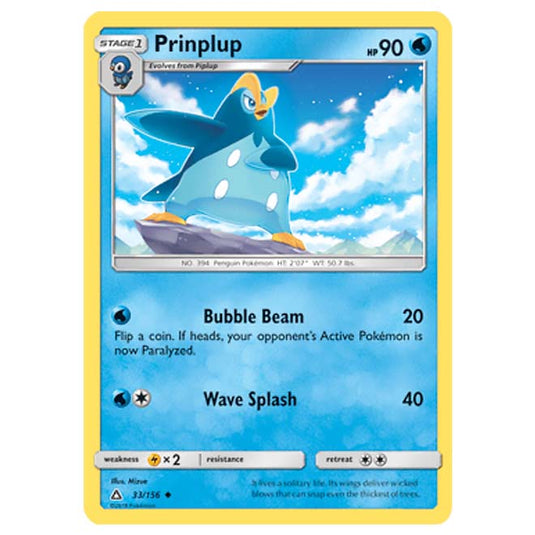 Pokemon - Sun & Moon - Ultra Prism - Prinplup - 33/156