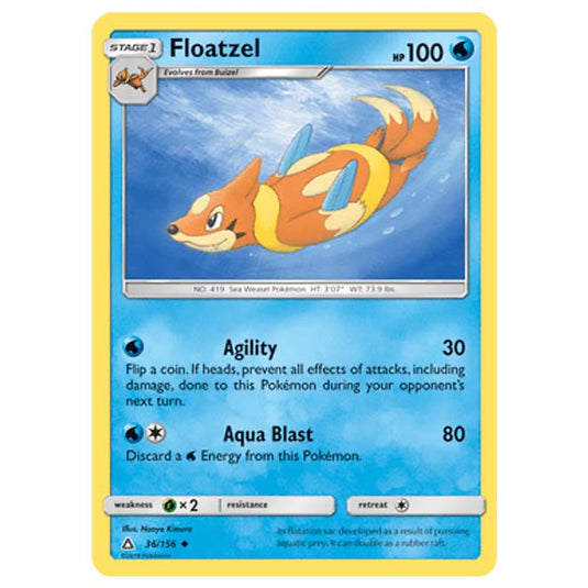 Pokemon - Sun & Moon - Ultra Prism - Floatzel - 36/156