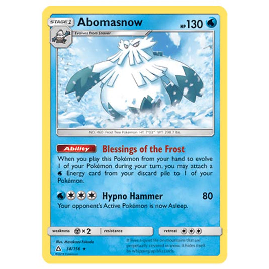 Pokemon - Sun & Moon - Ultra Prism - Abomasnow - 38/156