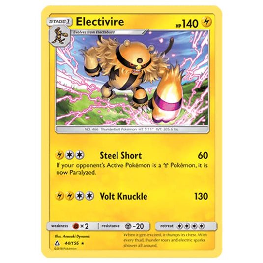 Pokemon - Sun & Moon - Ultra Prism - Electivire - 44/156