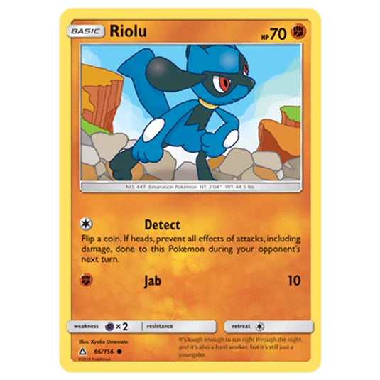 Pokemon - Sun & Moon - Ultra Prism - Riolu - 66/156