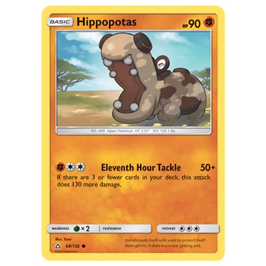 Pokemon - Sun & Moon - Ultra Prism - Hippopotas - 68/156