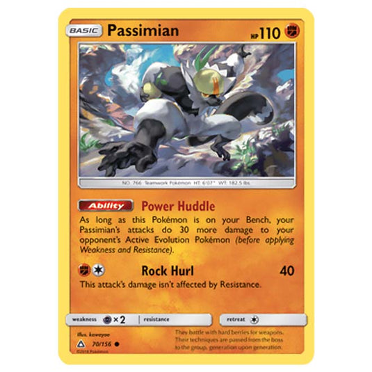 Pokemon - Sun & Moon - Ultra Prism - Passimian - 70/156