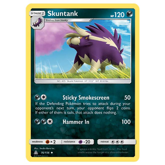 Pokemon - Sun & Moon - Ultra Prism - Skuntank - 76/156