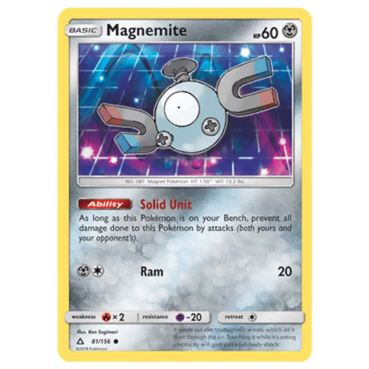 Pokemon - Sun & Moon - Ultra Prism - Magnemite - 81/156