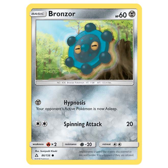 Pokemon - Sun & Moon - Ultra Prism - Bronzor - 86/156