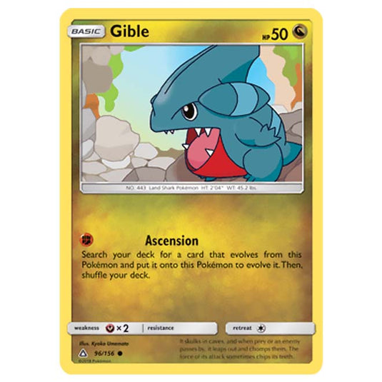 Pokemon - Sun & Moon - Ultra Prism - Gible - 96/156