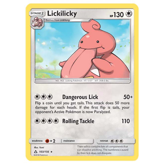 Pokemon - Sun & Moon - Ultra Prism - Lickilicky - 103/156