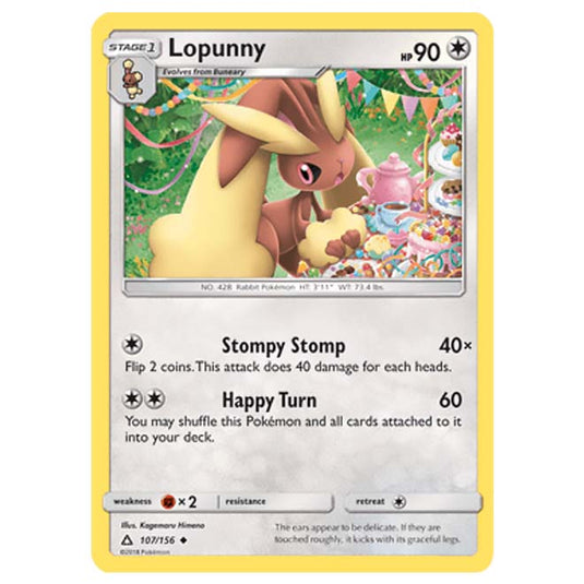 Pokemon - Sun & Moon - Ultra Prism - Lopunny - 107/156