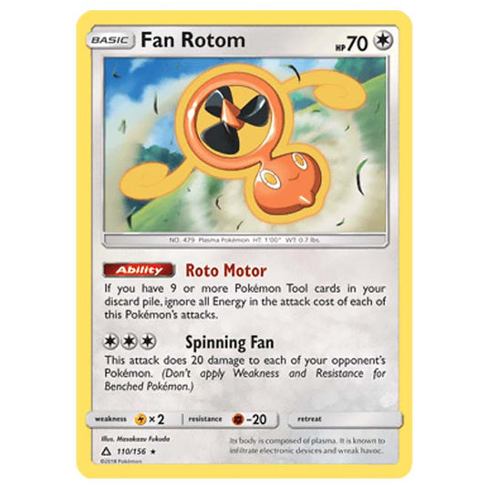 Pokemon - Sun & Moon - Ultra Prism - Fan Rotom - 110/156
