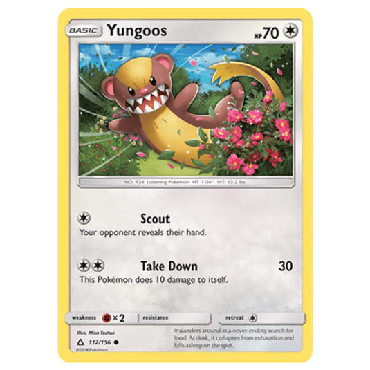 Pokemon - Sun & Moon - Ultra Prism - Yungoos - 112/156