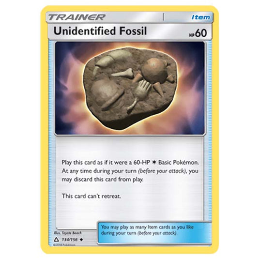 Pokemon - Sun & Moon - Ultra Prism - Unidentified Fossil - 134/156