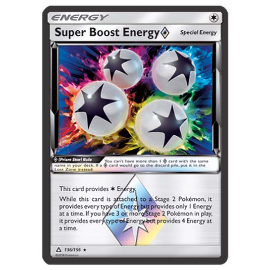 Pokemon - Sun & Moon - Ultra Prism - Super Boost Energy (Prism Star) - 136/156