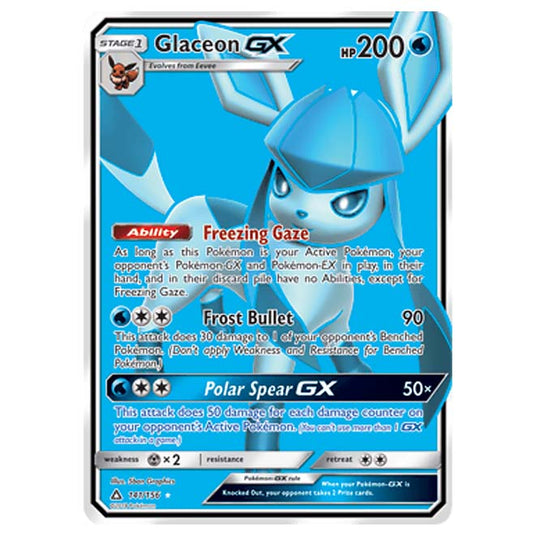 Pokemon - Sun & Moon - Ultra Prism - Glaceon-GX (Full Art) - 141/156