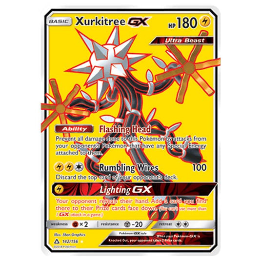 Pokemon - Sun & Moon - Ultra Prism - Xurkitree-GX (Full Art) - 142/156