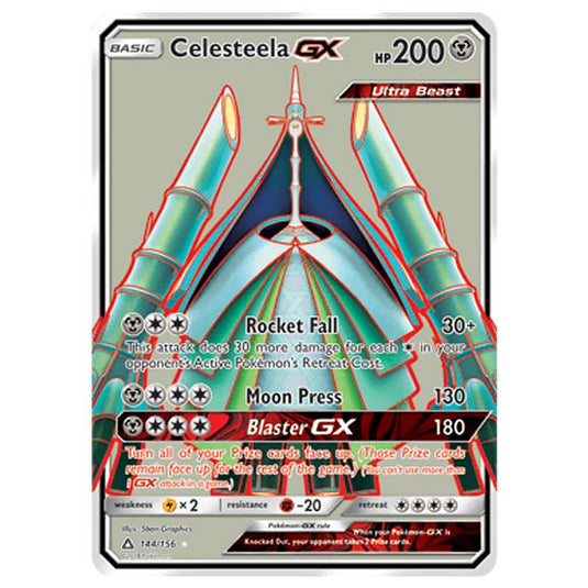 Pokemon - Sun & Moon - Ultra Prism - Celesteela-GX (Full Art) - 144/156