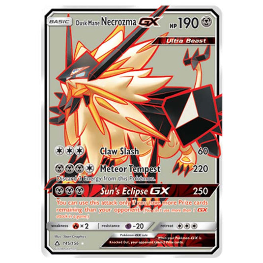 Pokemon - Sun & Moon - Ultra Prism - Dusk Mane Necrozma-GX (Full Art) - 145/156