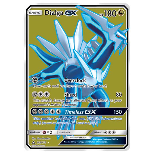 Pokemon - Sun & Moon - Ultra Prism - Dialga-GX (Full Art) - 146/156