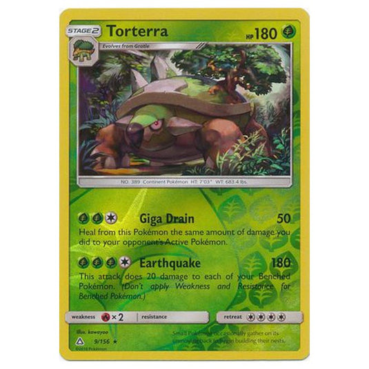 Pokemon - Sun & Moon - Ultra Prism - (Reverse Holo) - Torterra - 9/156