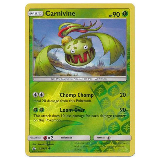 Pokemon - Sun & Moon - Ultra Prism - (Reverse Holo) - Carnivine - 12/156