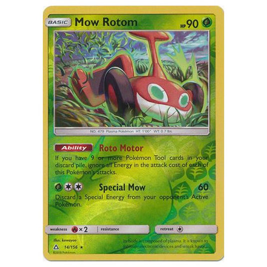 Pokemon - Sun & Moon - Ultra Prism - (Reverse Holo) - Mow Rotom - 14/156