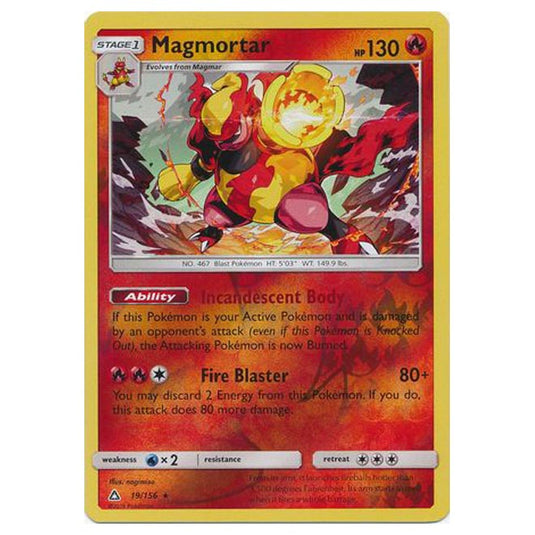 Pokemon - Sun & Moon - Ultra Prism - (Reverse Holo) - Magmortar - 19/156