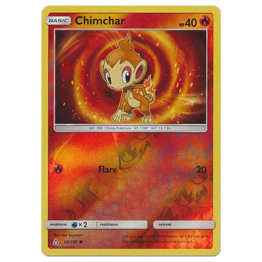 Pokemon - Sun & Moon - Ultra Prism - (Reverse Holo) - Chimchar - 20/156