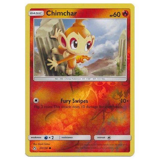 Pokemon - Sun & Moon - Ultra Prism - (Reverse Holo) - Chimchar - 21/156