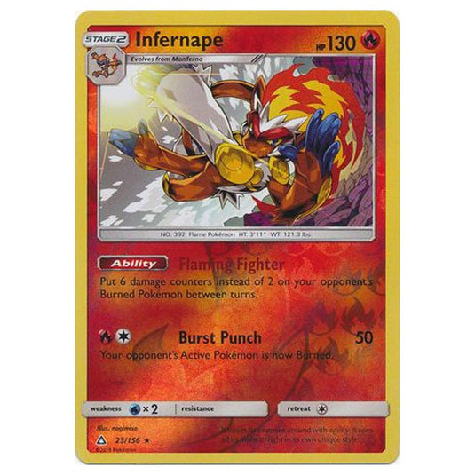 Pokemon - Sun & Moon - Ultra Prism - (Reverse Holo) - Infernape - 23/156