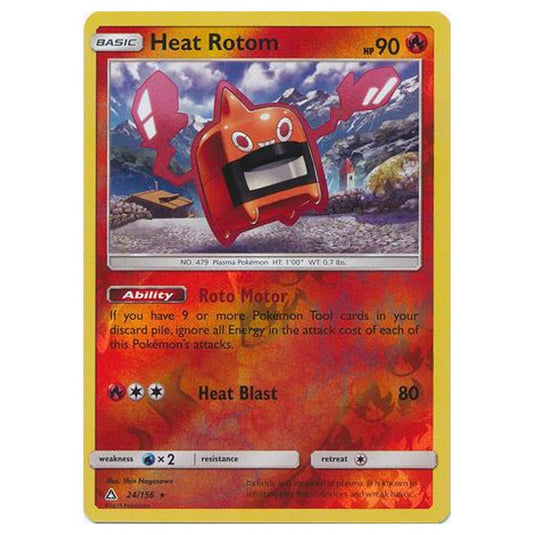 Pokemon - Sun & Moon - Ultra Prism - (Reverse Holo) - Heat Rotom - 24/156