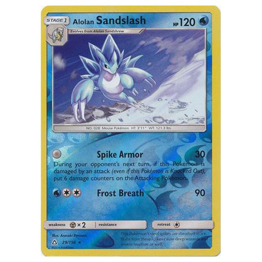 Pokemon - Sun & Moon - Ultra Prism - (Reverse Holo) - Alolan Sandslash - 29/156