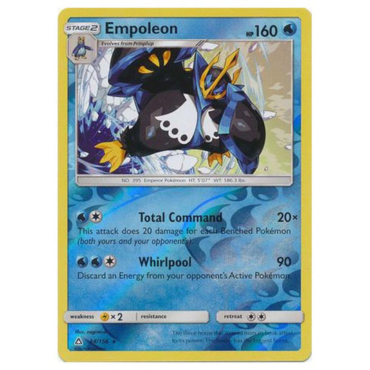 Pokemon - Sun & Moon - Ultra Prism - (Reverse Holo) - Empoleon - 34/156