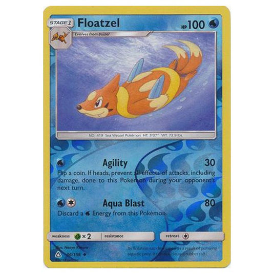 Pokemon - Sun & Moon - Ultra Prism - (Reverse Holo) - Floatzel - 36/156